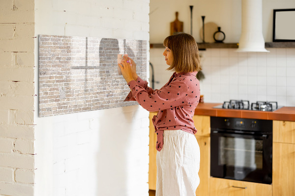 Pizarra magnética de pared con rotulador Tablero de exhibición de fotos moderno