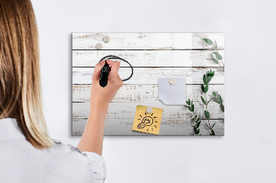 Pizarra borrable de cristal con imanes Tablero para fotos y notas