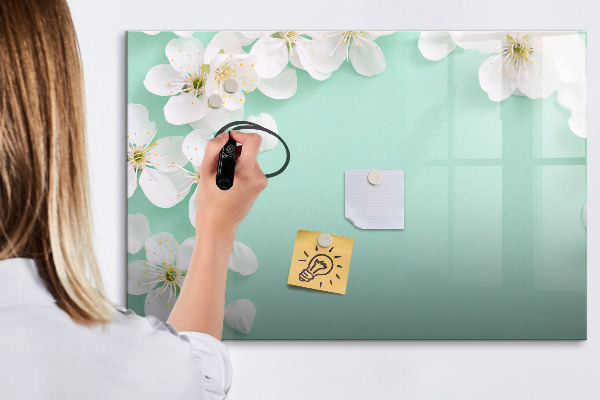 Pizarra magnética de pared con rotulador Tablero de exhibición de fotos creativo