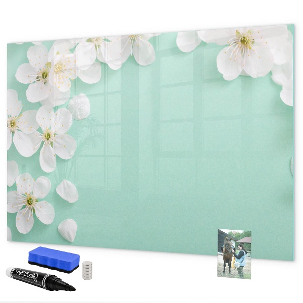 Pizarra magnética de pared con rotulador Tablero de exhibición de fotos creativo