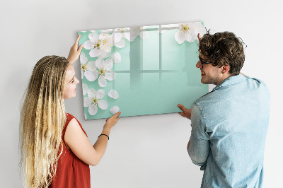 Pizarra magnética de pared con rotulador Tablero de exhibición de fotos creativo