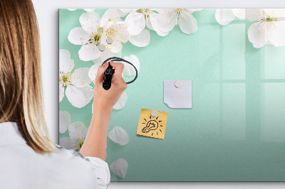 Pizarra magnética de pared con rotulador Tablero de exhibición de fotos creativo