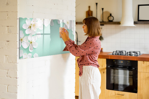 Pizarra magnética de pared con rotulador Tablero de exhibición de fotos creativo