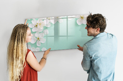 Pizarra magnética de pared con rotulador Tablero de exhibición de fotos creativo