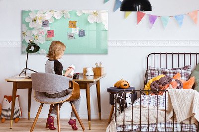 Pizarra magnética de pared con rotulador Tablero de exhibición de fotos creativo