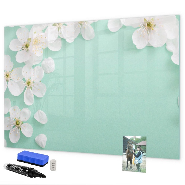 Pizarra magnética de pared con rotulador Tablero de exhibición de fotos creativo