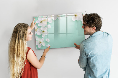 Pizarra magnética de pared con rotulador Tablero de exhibición de fotos creativo