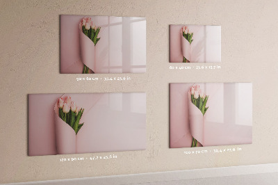 Pizarra magnética de pared con rotulador Un espacio creativo para recuerdos y notas.