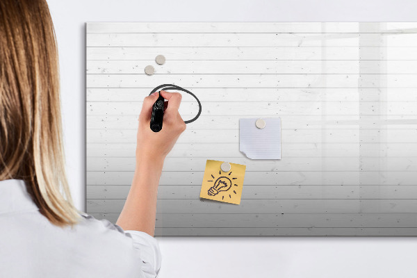 Pizarra magnética de pared con rotulador Tablero para fotos y notas