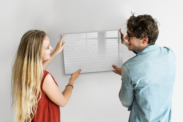 Pizarra magnética de pared con rotulador Tablero para fotos y notas
