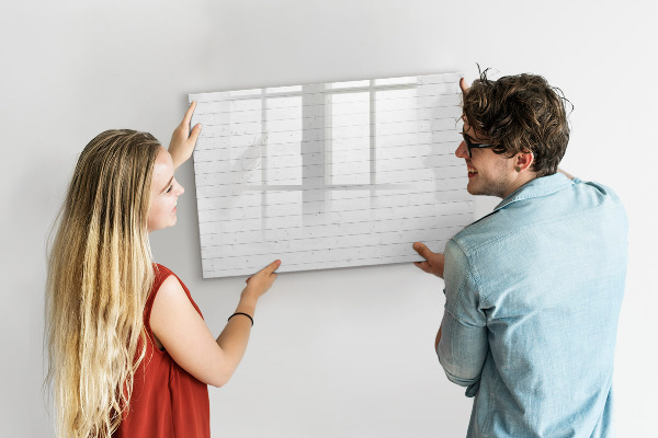 Pizarra magnética de pared con rotulador Tablero para fotos y notas