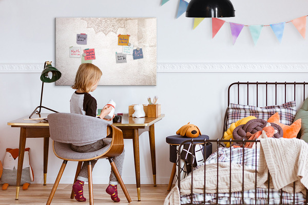 Pizarra magnética de pared con rotulador Tablero de notas y fotos