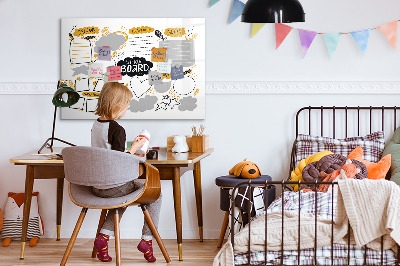 Pizarra magnética de pared con rotulador Un tablero de visualización para hacer realidad tus sueños.