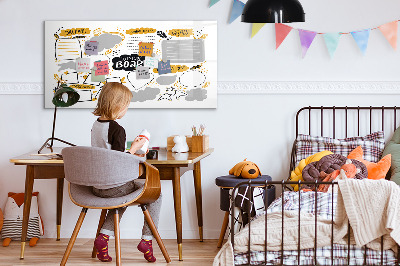 Pizarra magnética de pared con rotulador Un tablero de visualización para hacer realidad tus sueños.