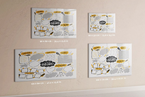 Pizarra magnética de pared con rotulador Un tablero de visualización para hacer realidad tus sueños.