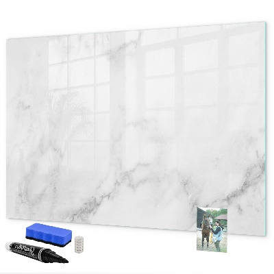 Pizarra borrable de cristal con imanes Tablero moderno para notas y fotos
