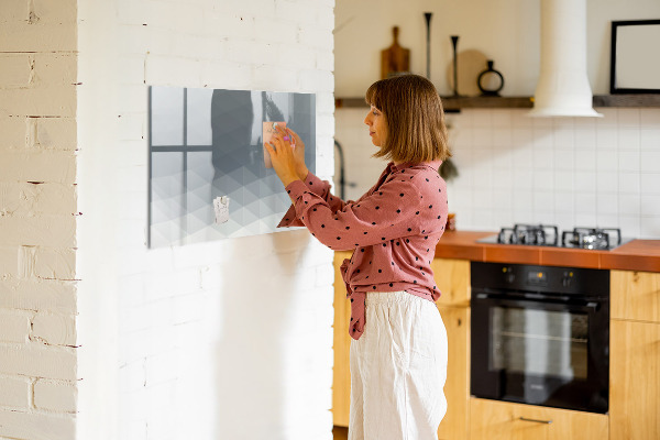 Pizarra magnética de pared con rotulador Conservando recuerdos con un estilo moderno.