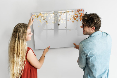 Pizarra magnética de pared con rotulador Tablero creativo para fotos y notas