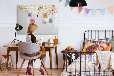 Pizarra magnética de pared con rotulador Tablero creativo para fotos y notas