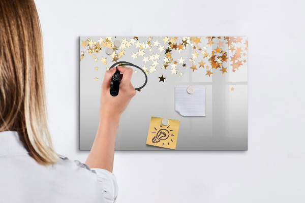 Pizarra magnética de pared con rotulador Tablero creativo para fotos y notas