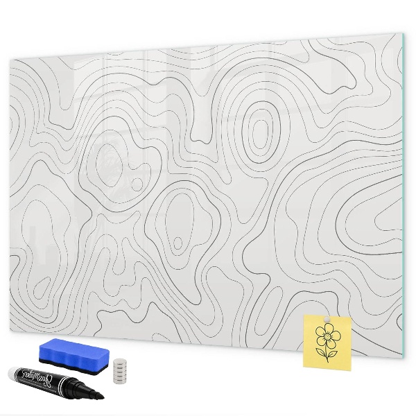Pizarra magnética de pared con rotulador Tablero de exhibición de fotos moderno