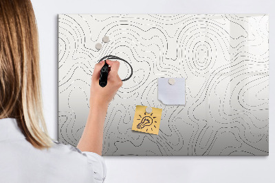 Pizarra magnética de pared con rotulador Tablero de exhibición de fotos moderno