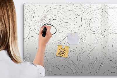 Pizarra magnética de pared con rotulador Tablero de exhibición de fotos moderno