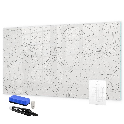 Pizarra magnética de pared con rotulador Tablero de exhibición de fotos moderno