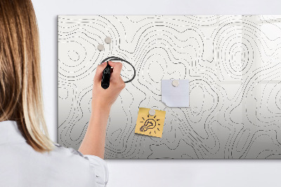 Pizarra magnética de pared con rotulador Tablero de exhibición de fotos moderno