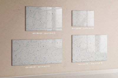 Pizarra magnética de pared con rotulador Tablero de exhibición de fotos moderno