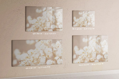 Pizarra magnética de pared con rotulador Un lugar creativo para recuerdos y fotos.