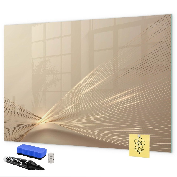 Pizarra magnética de pared con rotulador Tablero moderno para notas y fotos