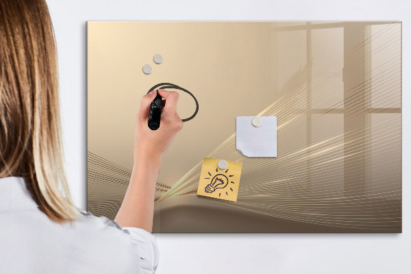 Pizarra magnética de pared con rotulador Tablero moderno para notas y fotos