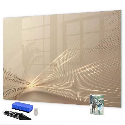Pizarra magnética de pared con rotulador Tablero moderno para notas y fotos
