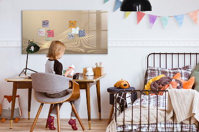 Pizarra magnética de pared con rotulador Tablero moderno para notas y fotos