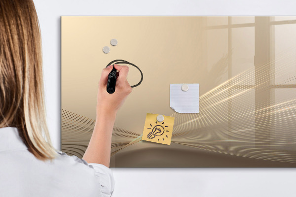 Pizarra magnética de pared con rotulador Tablero moderno para notas y fotos