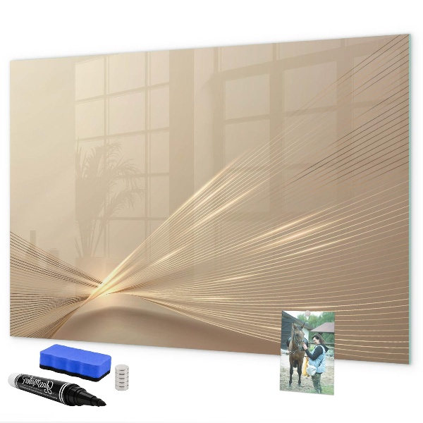Pizarra magnética de pared con rotulador Tablero moderno para notas y fotos