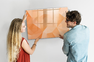 Pizarra borrable de cristal con imanes Un tablero colorido para presentar fotos