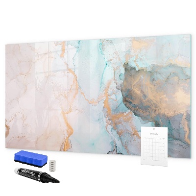 Pizarra magnética de pared con rotulador Tablero elegante para fotos y notas.