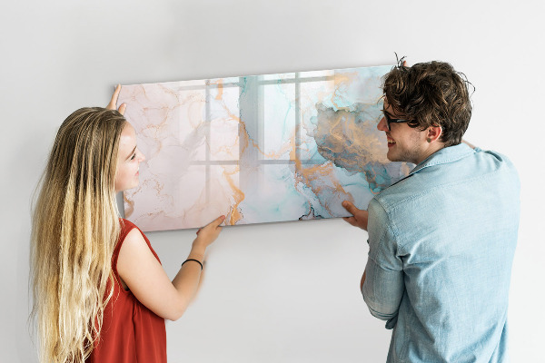 Pizarra magnética de pared con rotulador Tablero elegante para fotos y notas.