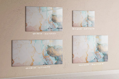 Pizarra magnética de pared con rotulador Tablero elegante para fotos y notas.