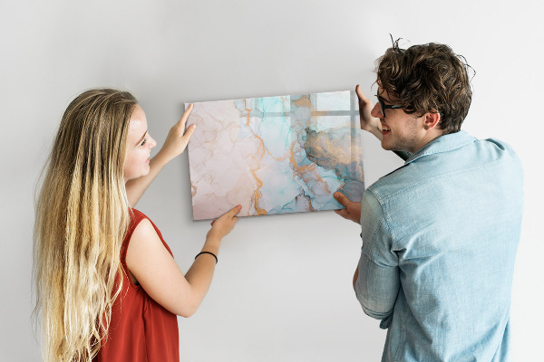 Pizarra magnética de pared con rotulador Tablero elegante para fotos y notas.