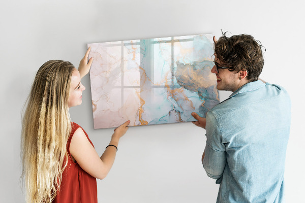 Pizarra magnética de pared con rotulador Tablero elegante para fotos y notas.