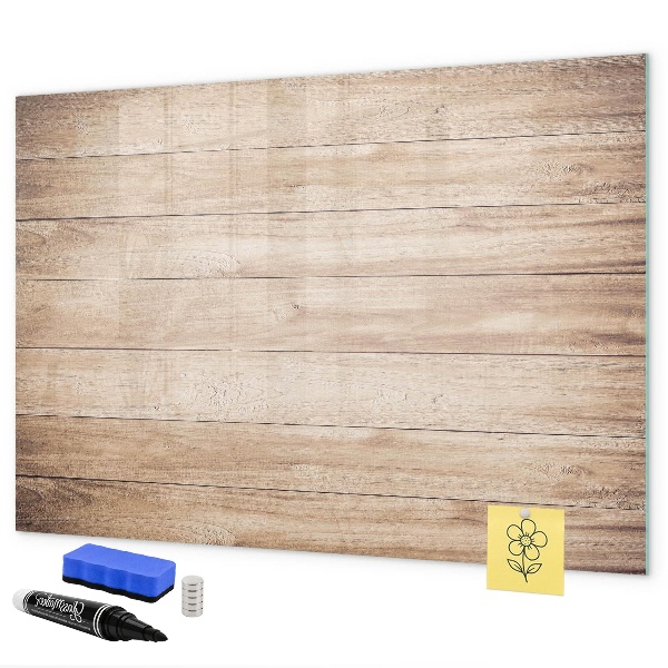 Pizarra magnética de pared con rotulador Un elegante tablero para notas y fotos.