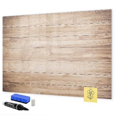 Pizarra magnética de pared con rotulador Un elegante tablero para notas y fotos.