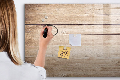 Pizarra magnética de pared con rotulador Un elegante tablero para notas y fotos.