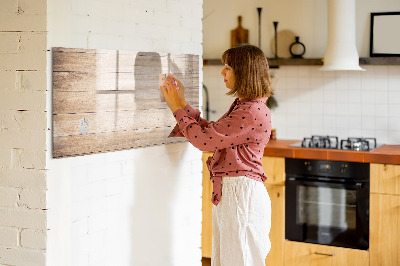 Pizarra magnética de pared con rotulador Un elegante tablero para notas y fotos.