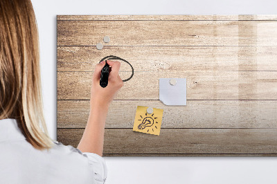 Pizarra magnética de pared con rotulador Un elegante tablero para notas y fotos.