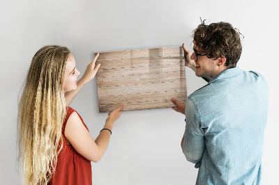 Pizarra magnética de pared con rotulador Un elegante tablero para notas y fotos.