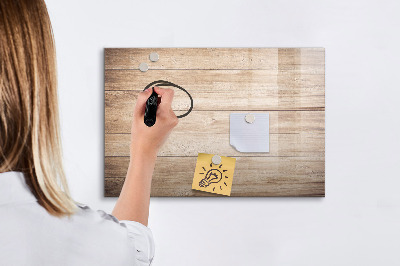 Pizarra magnética de pared con rotulador Un elegante tablero para notas y fotos.